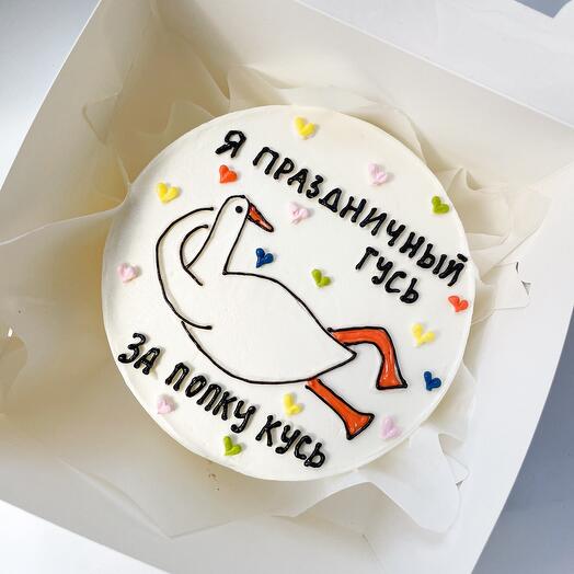 Festive Goose Bento cake