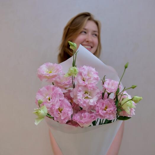 Милый букет N 7 из стойких лизиантусов🌸