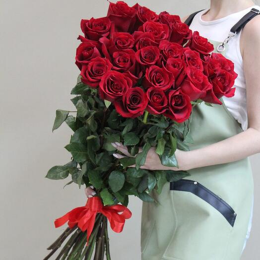 Ramo de 25 rosas ecuatorianas de 100 cm