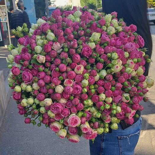 Пионовидная  роза 60см