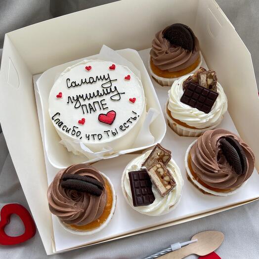 Набор на  для папы праздничный день отца с днем рождения с юбилеем для мужчины мужа брата в подарок с юбилеем