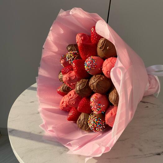 Букет из клубники в шоколаде 🍓