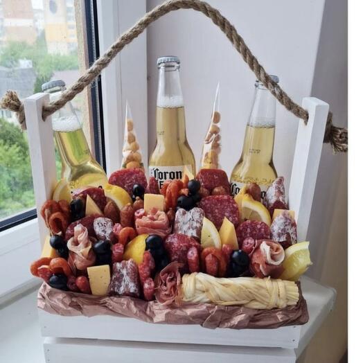 Корзина Пиво с закуской