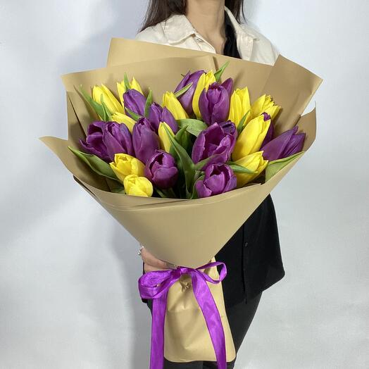 Микс из тюльпанов