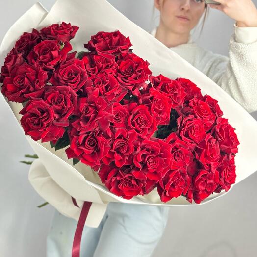 35 французских роз для нее😍 / цветы с доставкой в Уфе