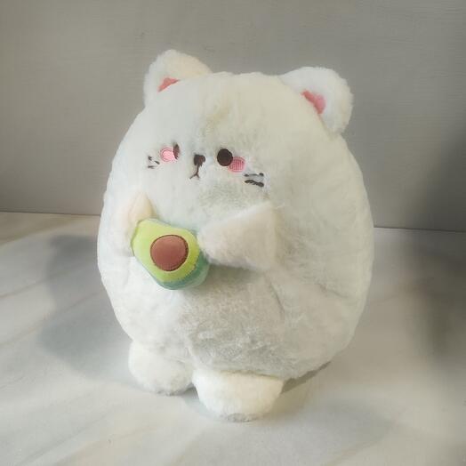 Stuffed animal "Cat with avocado"