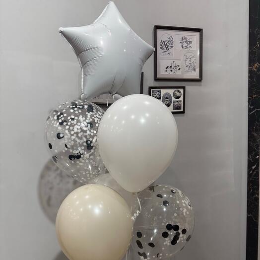 Нежный фонтан из шаров