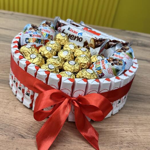 Сладкий Набор kinder из 36штук киндера палочек на 14 февраля