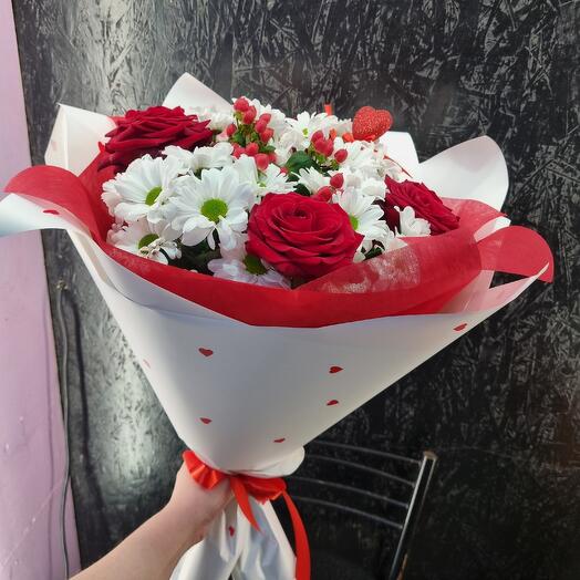 Букет Валентинка