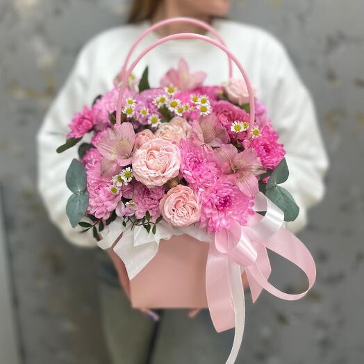 Flowers in a handbag "Beautiful moments "