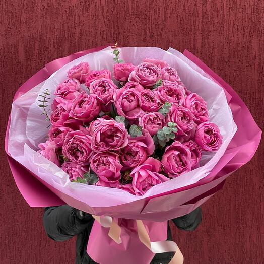 Пионовидные спрей  розы