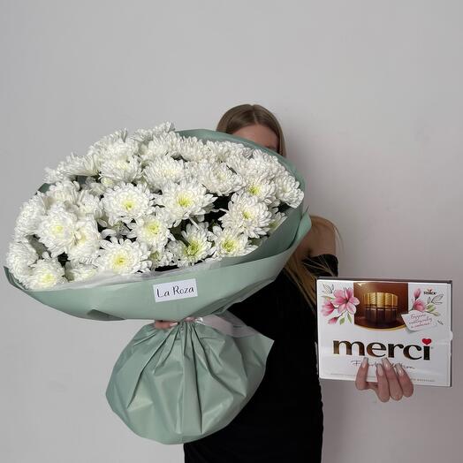 Вкусное комбо букет+mersi