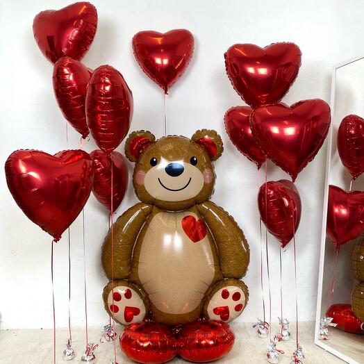 Набор «Big love» из фольгированных шаров