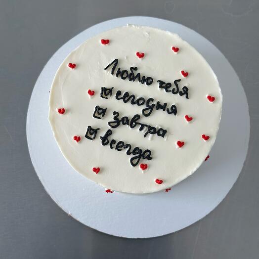 Бенто-торт «люблю тебя»