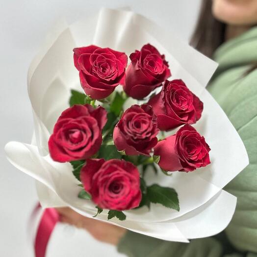 🌹Букет комплимент «Воздушный поцелуй» /роза кенийская/ Доставка Уфа / Цветы Уфа / Цветы в Уфе