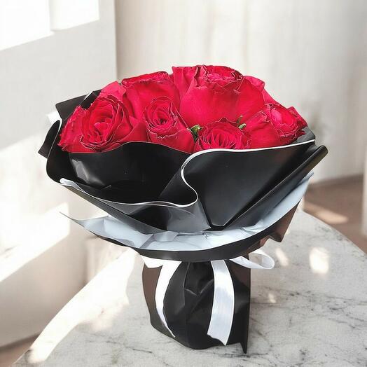 Adored Red Roses Bouquet