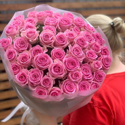 51 Intense Pink Roses