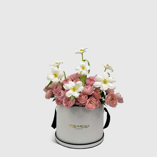 Pink Chantilly Large White