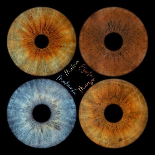 Электронный подарочный сертификат Фото радужки глаза (Семейное фото, 4 человека)