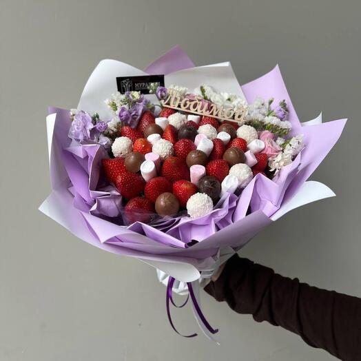 Ramo de lavanda con fresas