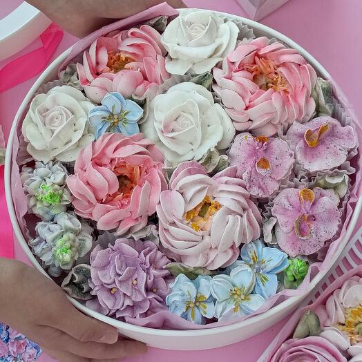 Букет из зефира в коробке