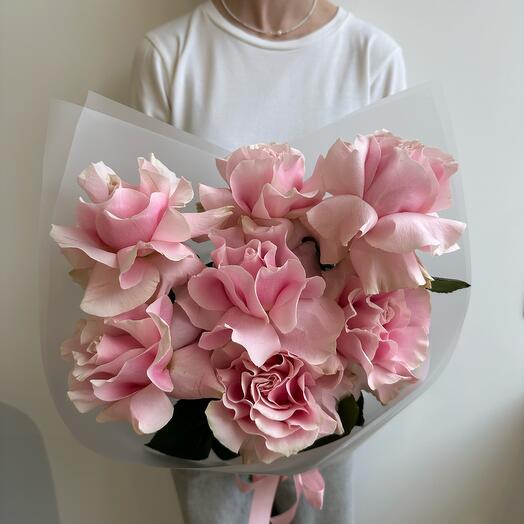 Монобукет из 7 французских роз🌸