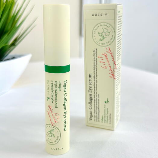 Пептидная сыворотка для век с массажным аппликатором AXIS-Y Vegan Collagen Eye Serum