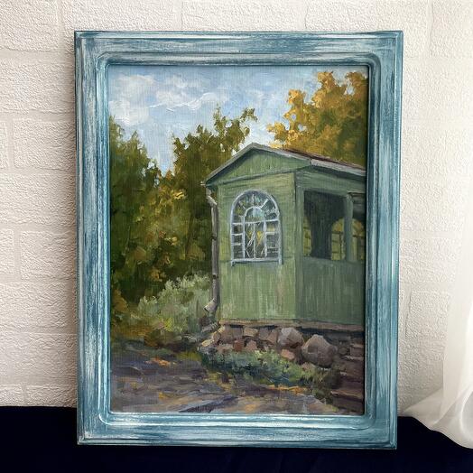 Картина маслом в раме «Усадьба Киискиля»
