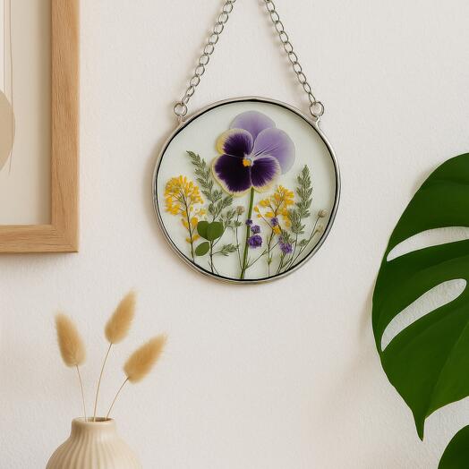 Арт. 457 Панно "Нежность под стеклом" — когда природа живёт в интерьере