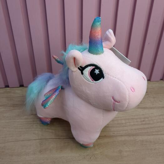 Игрушка единорог розовый