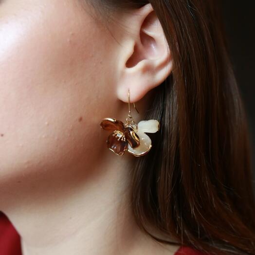 Серьги Butterfly Flower