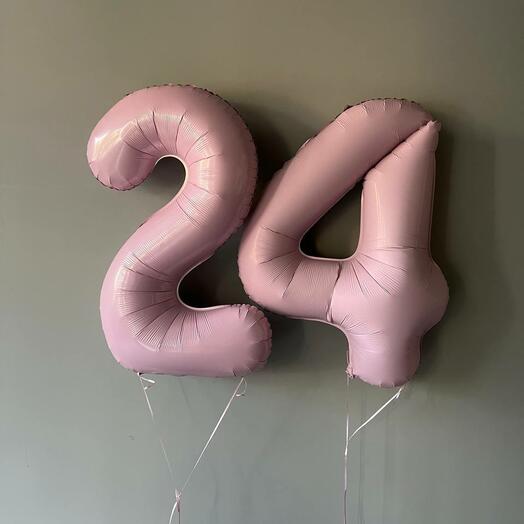 Цифры Пыльная роза