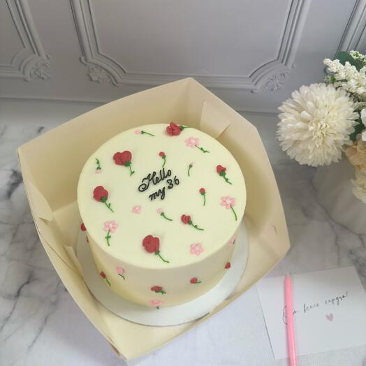 Бенто на день рождение с цветами + подарок от Vivienne Sabo- румяна MACARON