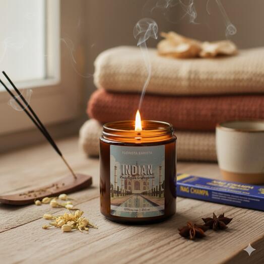 Ароматическая свеча «Индия-индийские благовония» 250 мл