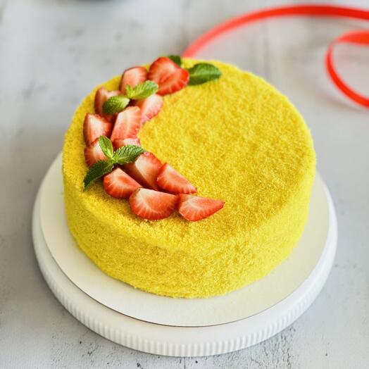 Лимонный Медовик (vegan) для подруги, друга, мамы, папы, сестры на день рождения, на праздник