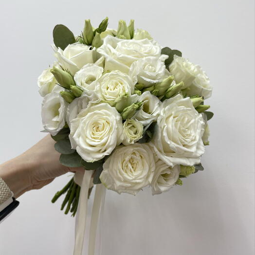 Белоснежный букет невесты 💐