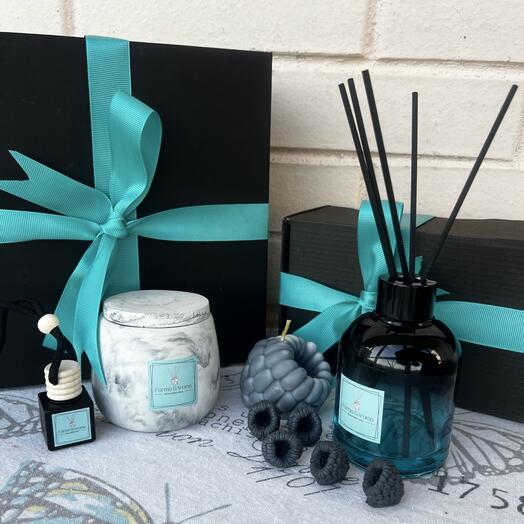 Набор свечей «Черная малина и ваниль», большой