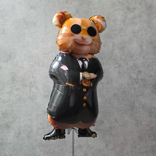 Воздушный шар крутой хомяк