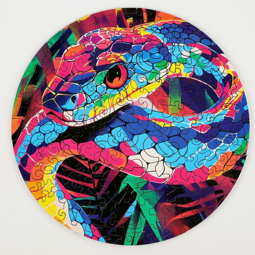 Пазлы фигурные «Змея в джунглях», 117 деталей