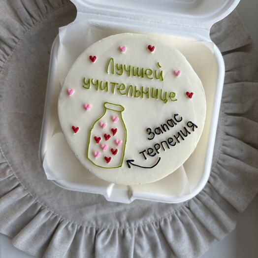 Бенто торт «Лучшей учительнице»