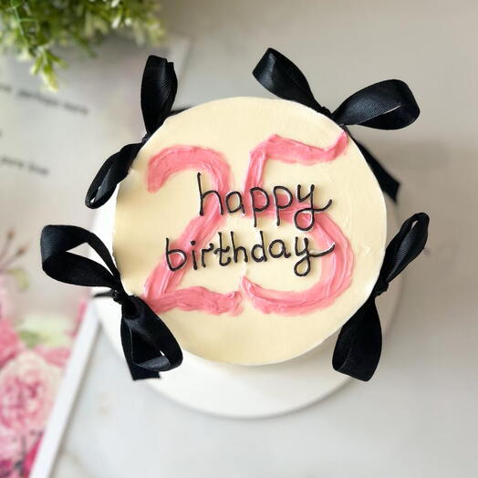 Бенто торт с бантиками в подарок девушке /сестре/маме/подруге/коллеге (цифра ваша )