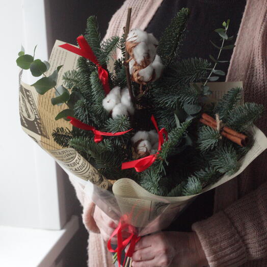 Зимний букет с корицей