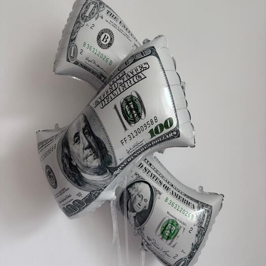 💵💸Набор гелиевых шаров "Доллары"