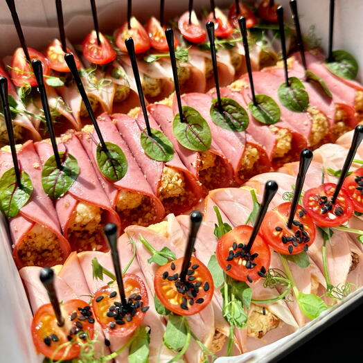 Гастробокс мясные рулетики «Трио», 30 шт
