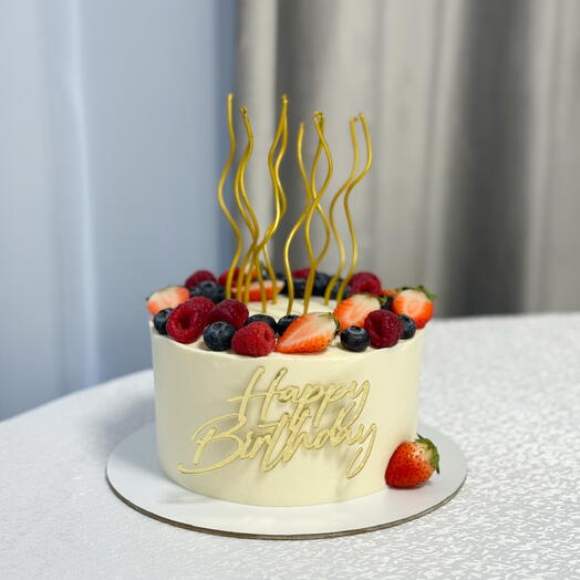 Торт на день рождение «happy birthday»