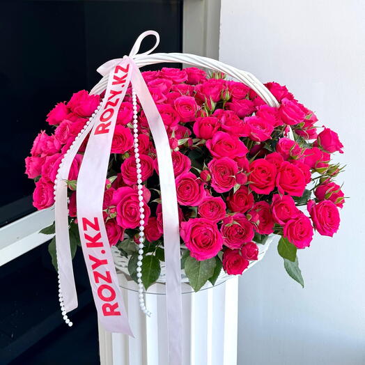 Корзина из кустовых роз EMOTION (23)