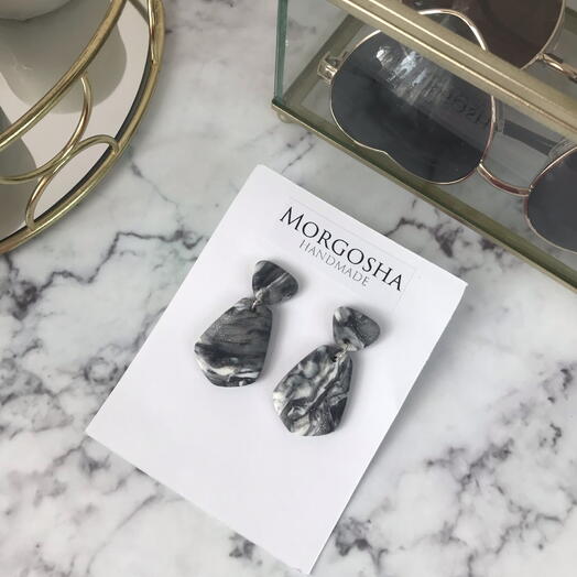 Серьги «Мрамор»