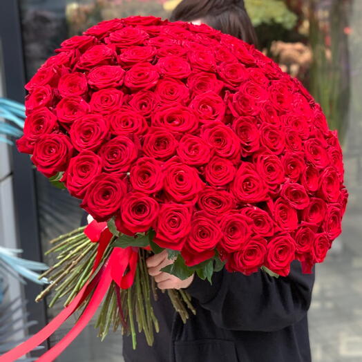 101 Красная роза 60 см 🔴«Red Naomi»️