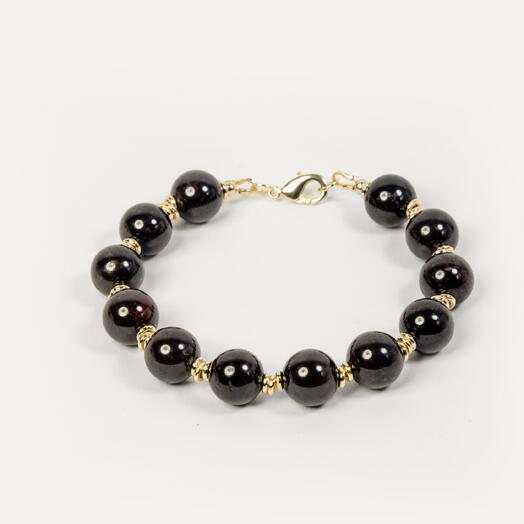 Браслет Мирт Гранат 14K 17 см (BRA1102)