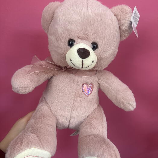 Розовый 💕 мишка среднего размера 🎀